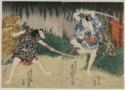 Arashi Rikan Ii As Kizu Kansuke Ichikawa Ebijuro Ii As Horiguchi Manzaemon