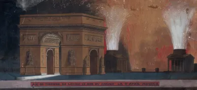 Arc De Triomphe De Letoile Le Jour Du Mariage Le 11 Avril Mdcccx