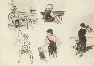 Arcachon 1919 Sur La Plage 3