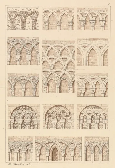 Arcades Of Interlaced Mouldings