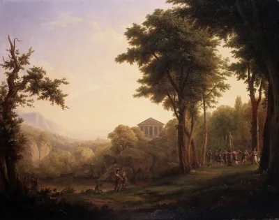 Arcadian Landscape With The Feast Of Flora