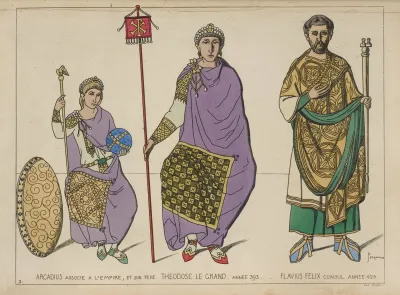 Arcadius Associe A Lempire Et Son Pere Theodose Le Grand Annee 393 Flavius Felix Consul Annee 428