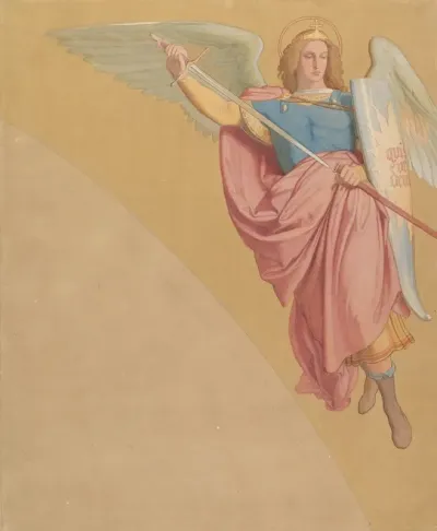 Archangel Drawing A Sword