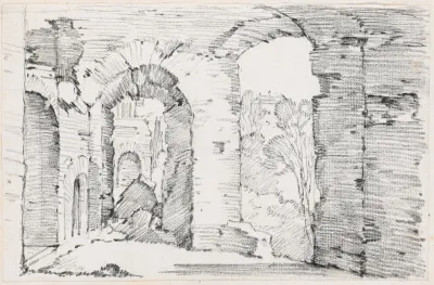 Arched Passageways Of A Ruined Building
