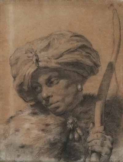Archer With Turbaned Headdress