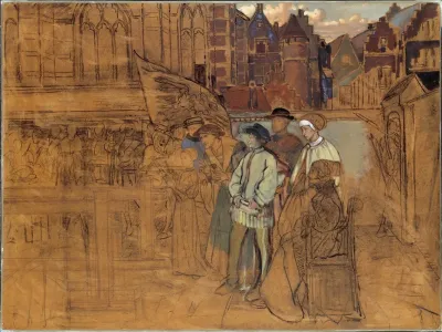 Archery Feast In Antwerp In The 16th Century