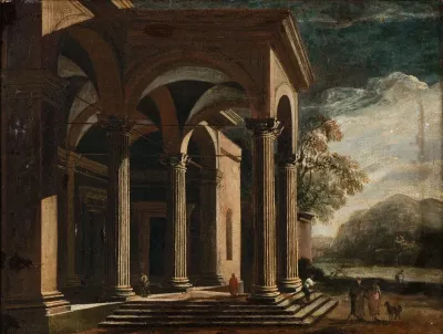 Architectural Fantasy Palace In Landscape