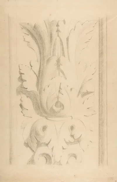 Architectural Motif Double Acanthus Fleuron