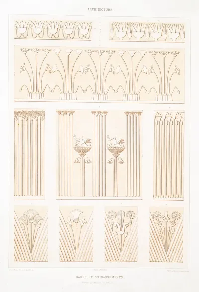 Architecture Bases Et Soubassements Epoque Ptolemaique Et Romaine