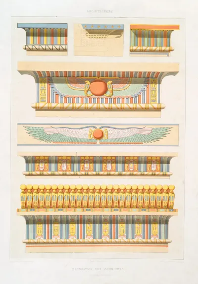 Architecture Decoration Des Corniches A Divers Epoques