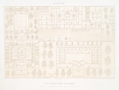 Architecture Plans Cavaliers Dune Ville Royale Bas Relief Dun Hypogee De Tell El Amarna Xviiie Dynastie