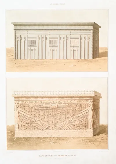 Architecture Sarcophages De Menkare De Ai Ive Et Xviiie Dynasties
