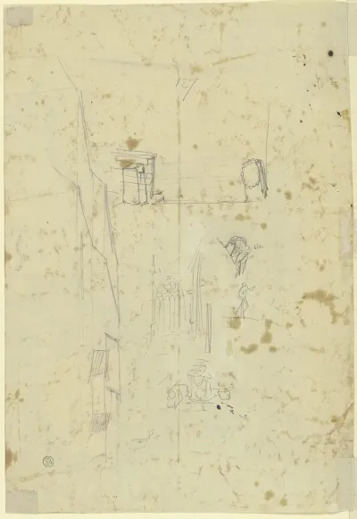 Architektur Und Figurliche Skizzen