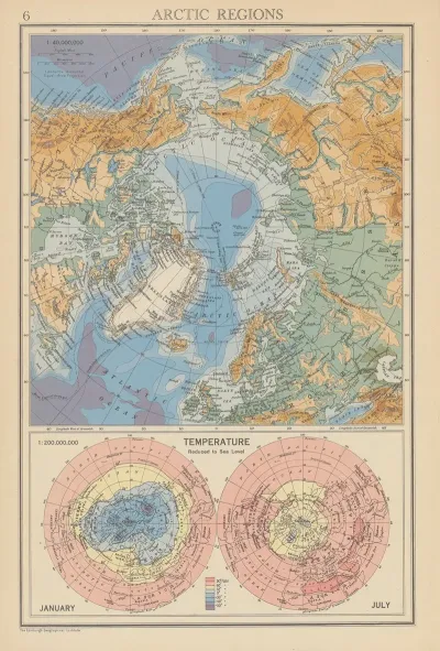 Arctic Regions Temperature January And July