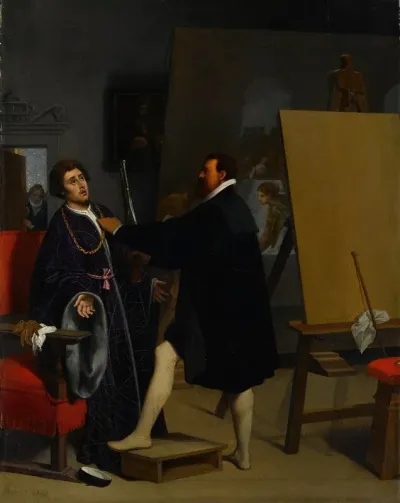 Aretino In The Studio Of Tintoretto