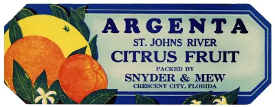 Argenta Citrus Fruit Label
