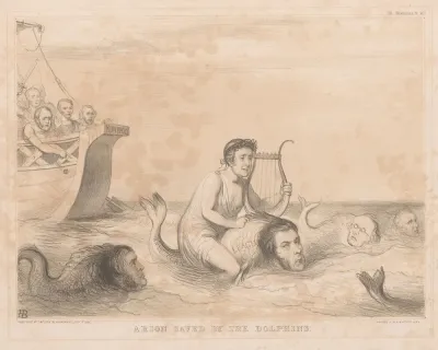 Arion Saved By The Dolphins