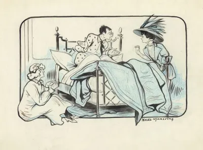 Armande Cassive Marcel Simon Et Suzanne Carlix Dans Occupe Toi Damelie De Georges Feydeau