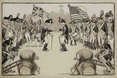Armies Of Old Men American And British Meet On A Field With Canes Instead Of Rifles