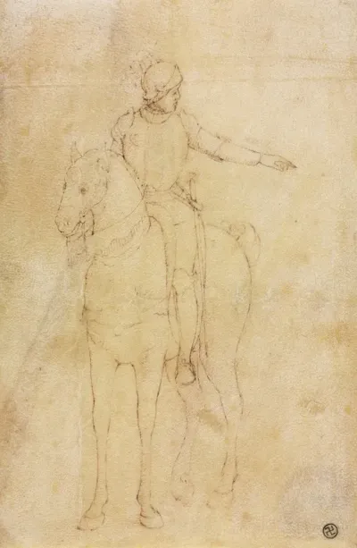 Armored Figure On Horseback