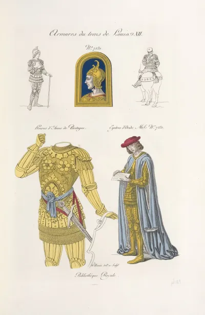 Armures Du Tems De Louis Xii No 7231 Heures Danne De Bretagne Epitres Dovide Ms No 7231