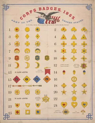 Army Of The United States Corps Badges 1865 3