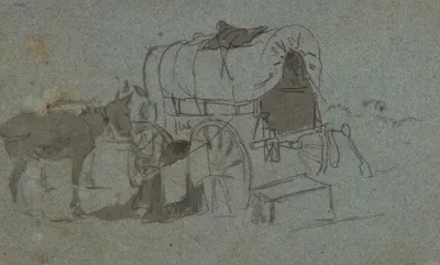 Army Wagon And Mule