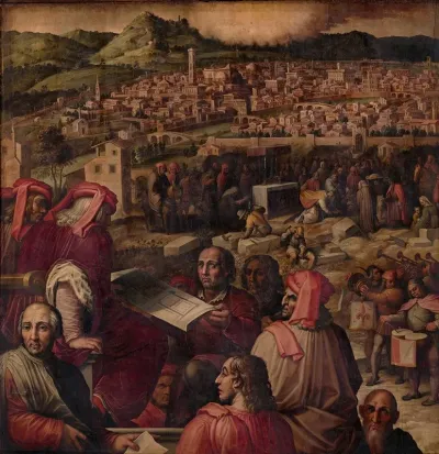 Arnolfo Shows The Plan To Enlarge Florence