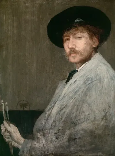 Arrangement In Gray Portrait Of The Painter