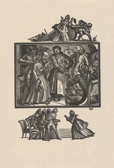 Arrest Of Bald Man By Soldiers