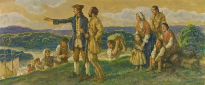 Arrival Of Colonel John Donaldson Design For Mural