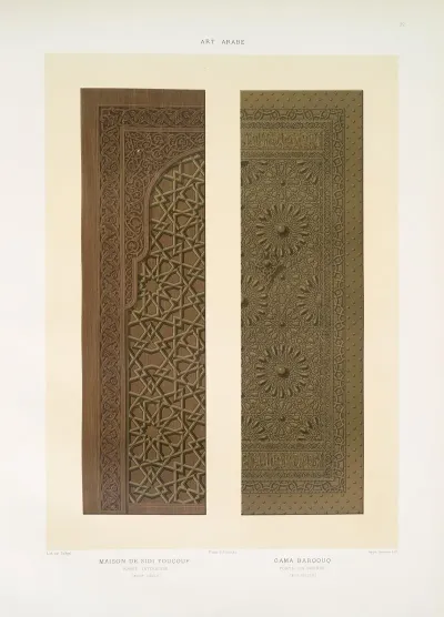 Art Arabe Maison De Sidi Youcouf Porte Interieure Xviiie Siecle Gama Barqouq Porte En Bronze Xive Siecle