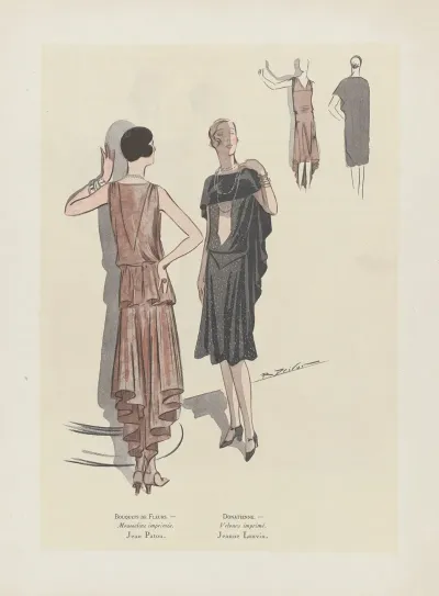 Art Gout Beaute Bouquets De Fleurs Mousseline Imrpimee Jean Patou Donatienne Velours Imprime Jeanne Lanvin