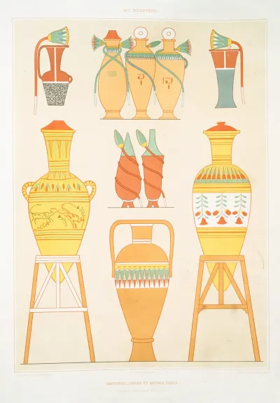 Art Industriel Amphores Jarres Et Autres Vases Thebes Xviiie Xixe Dynasties