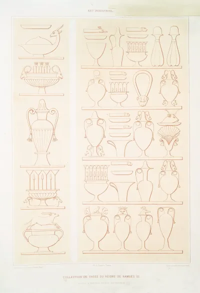 Art Industriel Collection De Vases Du Regne De Ramses Iii Karnac Medineh Thabou Xxe Dynastie