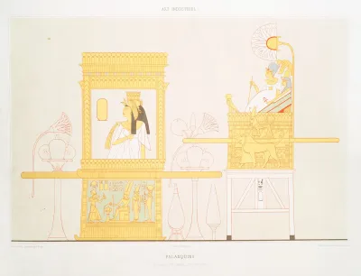 Art Industriel Palanquins Necropole De Thebes Xxe Dynastie