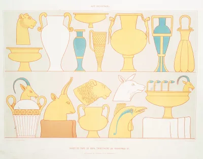 Art Industriel Vases Du Pays De Kafa Tributaire De Thoutmes Iii Necropole De Thebes Xviiie Dynastie