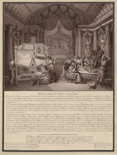 Artemise Avalant Les Cendres De Son Epoux