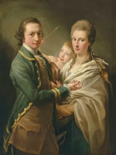 Arthur Saunders Gore Viscount Sudley Later 2nd Earl Of Arran 1734 1809 And His Wife