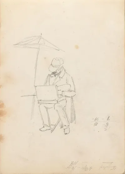 Artist Under Parasol