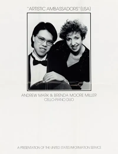 Artistic Ambassador Usa Andrew Mark Brenda Moore Miller Cello Piano Duo