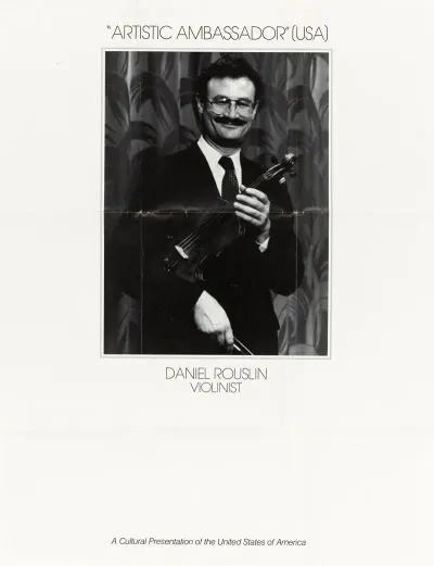 Artistic Ambassador Usa Daniel Rouslin Violinist