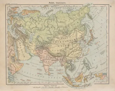 Asien Staatenkarte 2