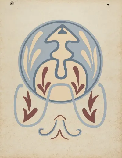 Asistencia Of San Antonio De Pala Wall Design From The Portfolio Decorative Art Of Spanish California
