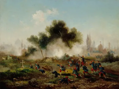 Assaut Dun Cimetiere Par Les Troupes Regulieres Mai 1871