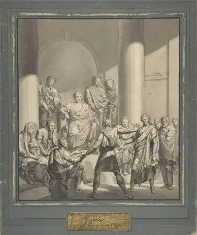 Assembly Of Roman Figures From Regulus A Play By Collin