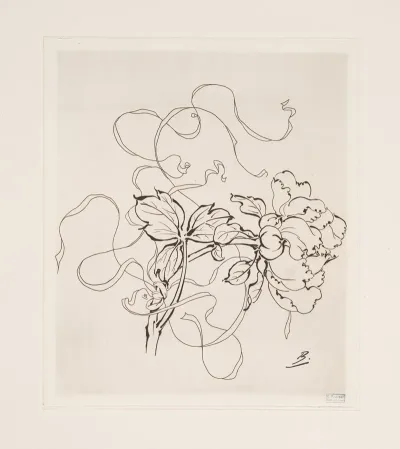 Assiette Pivoine