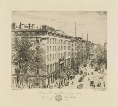 Astor House Broadway 1867