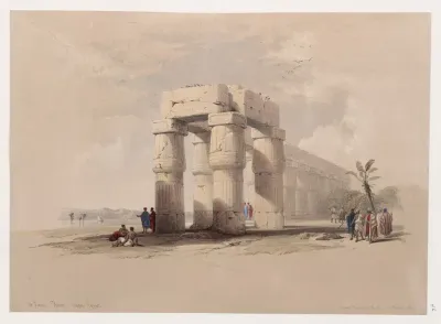 At Luxor Thebes Upper Egypt