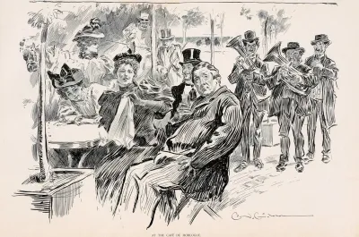 At The Cafe De Horlogue